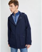 Parka à capuche Nylon Travel bleu marine