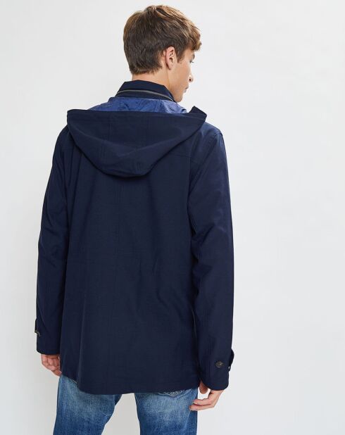 Parka à capuche Nylon Travel bleu marine