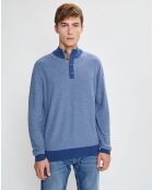 Pull col montant Armur bleu moyen