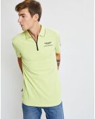 Polo col zippé Aston Martin Racing jaune