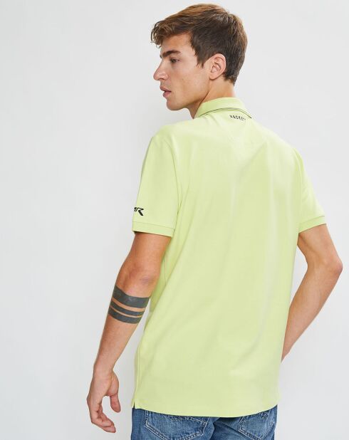 Polo col zippé Aston Martin Racing jaune