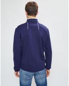 Sweat en Jersey col montant bleu marine