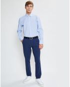 Chemise Slim Fit à rayures  bleue