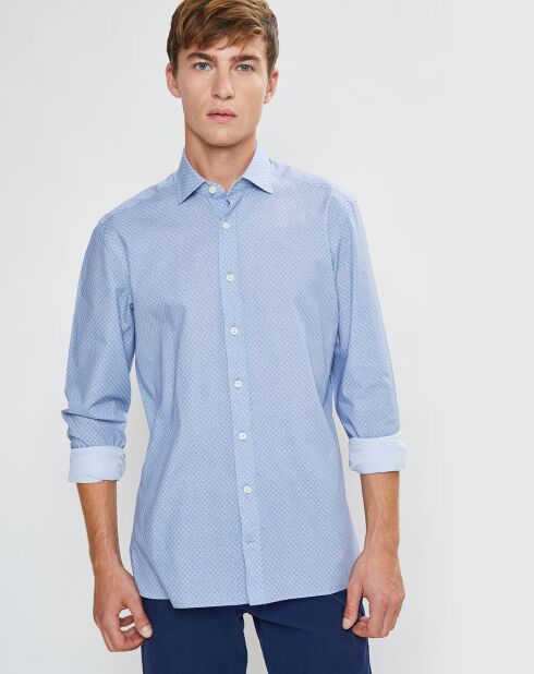 Chemise Slim Fit imprimée Color bleu ciel