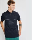 Polo en jersey Regular Fit rayé Aston Martin Racing noir