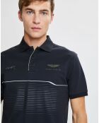 Polo en jersey Regular Fit rayé Aston Martin Racing noir