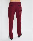 Pantalon chino Gans contraste poche bordeaux