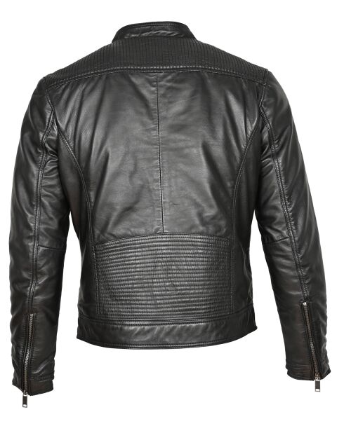 Veste en Cuir Jordy noir