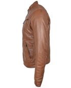 Veste en Cuir Jordy cognac