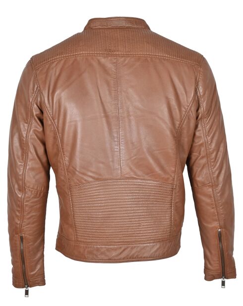 Veste en Cuir Jordy cognac