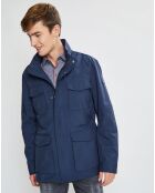 Parka en Nylon bleue