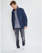 Parka en Nylon bleue