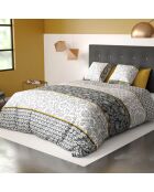 Parure housse de couette Vega grise