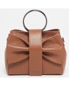 Sac à main en Cuir Alix camel - 25x20x10 cm