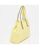 Sac à main en Cuir Mai jaune - 33.5x26x11 cm