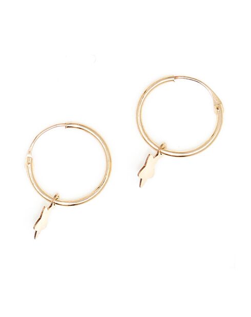 Pendientes estrella en oro amarillo