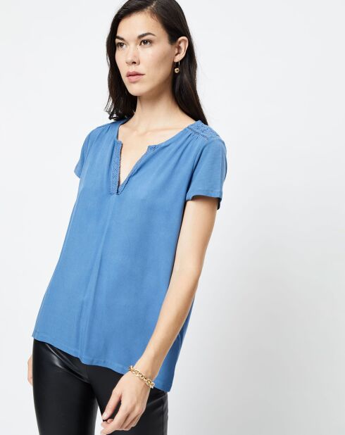 T-Shirt Dalida denim moyen