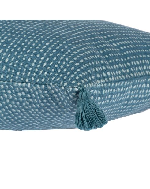 Housse de coussin Dots bleue - 50x30 cm