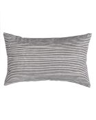 Housse de coussin Pinstripe noire - 50x30 cm