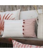 Housse de coussin Pinstripe terracotta - 50x30 cm