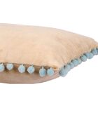 Housse de coussin  en Velours Avoriaz sable - 50x30 cm