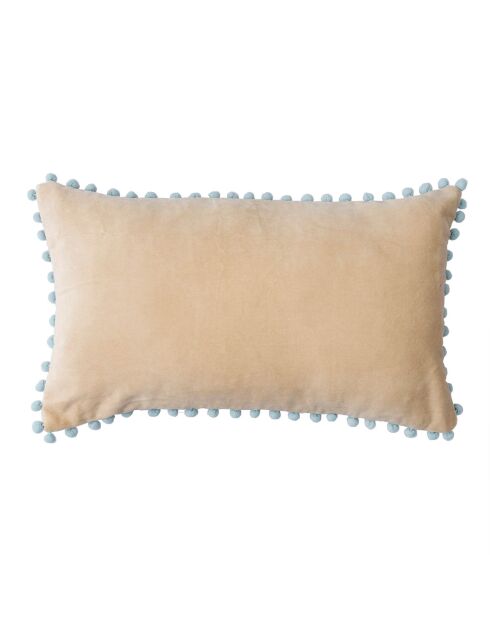 Housse de coussin  en Velours Avoriaz sable - 50x30 cm