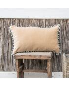 Housse de coussin  en Velours Avoriaz sable - 50x30 cm