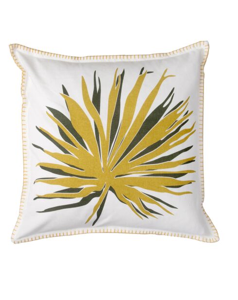 Housse de coussin Flower Power jaune - 50x50 cm