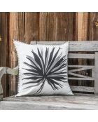 Housse de coussin Flower Power noire - 50x50 cm