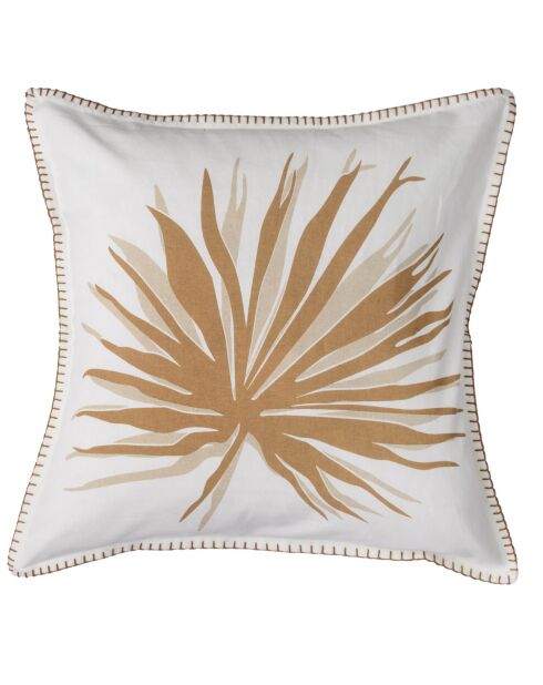 Housse de coussin Flower Power sable - 50x50 cm