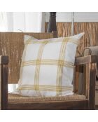 Housse de coussin Madras jaune - 50x50 cm