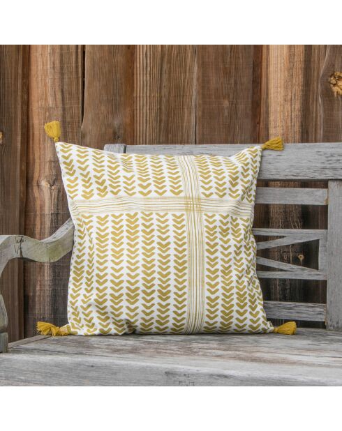 Housse de coussin Zanzibar jaune - 50x50 cm