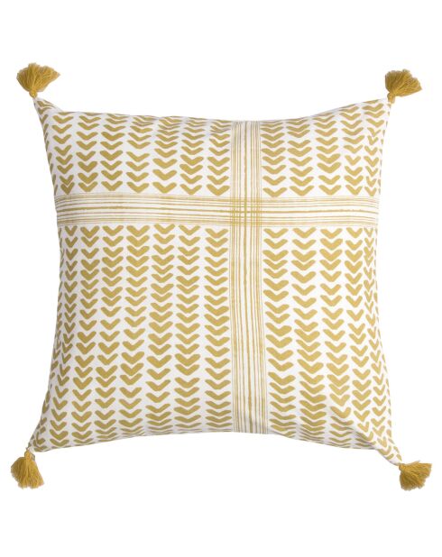 Housse de coussin Zanzibar jaune - 50x50 cm