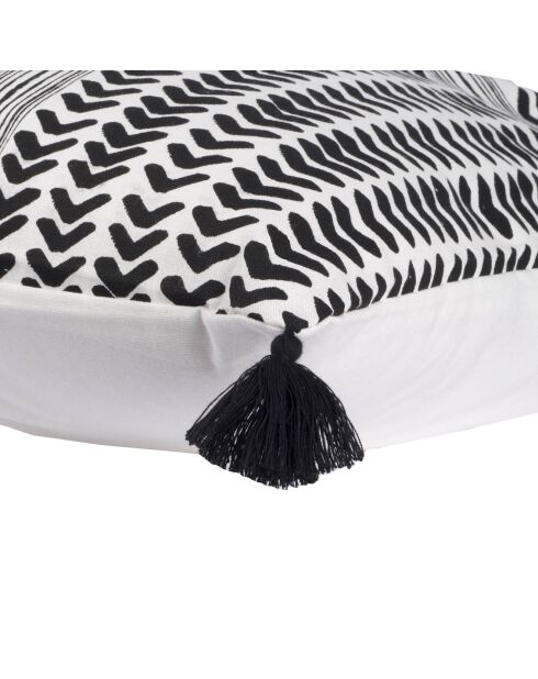 Housse de coussin Zanzibar noire - 50x50 cm