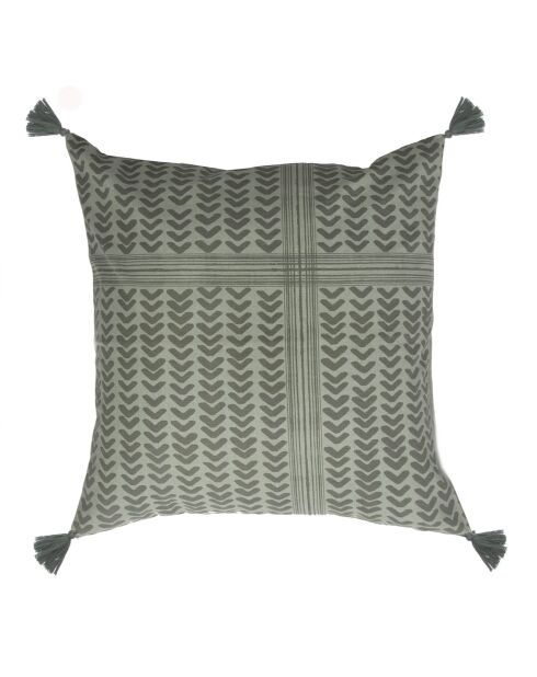 Housse de coussin Zanzibar verte - 50x50 cm