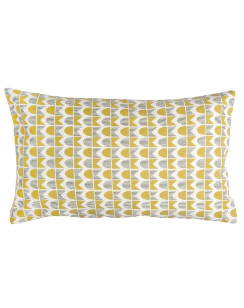 Housse de coussin d'extérieur Skandi jaune/kaki - 50x30 cm