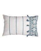 Housse de coussin Neo-Berbère bleue - 50x30 cm