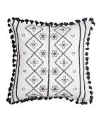 Housse de coussin Tanger noire - 50x50 cm