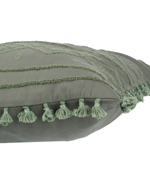 Housse de coussin Tanger verte - 50x50 cm