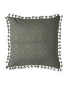 Housse de coussin Tanger verte - 50x50 cm