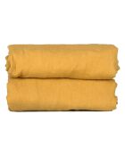 Drap housse 100% Lin Hortense jaune