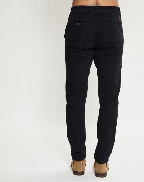 Zwarte chinobroek met stretch