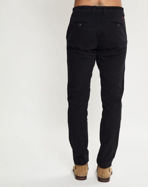 Pantalon chino stretch noir