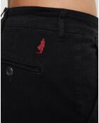 Pantalon chino stretch noir