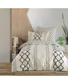 Parure Housse de couette  Etnick blanc/noir