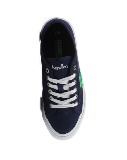 Marineblauwe sneakers van canvas Tyke