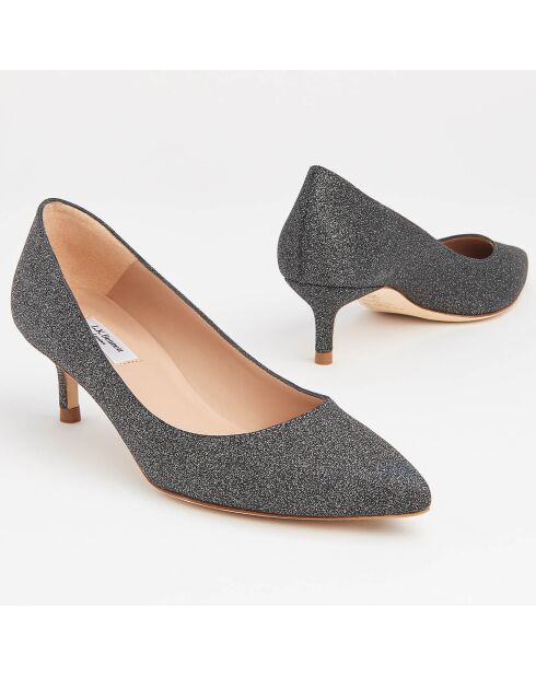 Escarpins Audrey Lurex gris - Talon 5 cm