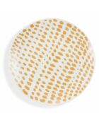 6 mehrfarbige Marea Seitenteller aus Porzellan, D.19 cm