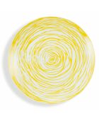 6 mehrfarbige Marea Seitenteller aus Porzellan, D.19 cm