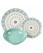 Sharm porseleinen dinerset veelkleurig - 18 stuks